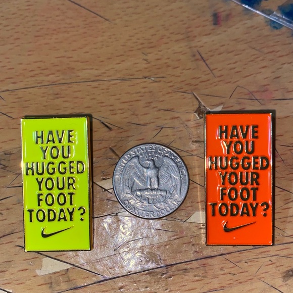 2 have you hugged your foot today? nike pins - Picture 7 of 8